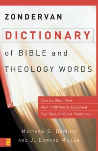 Cover of Zondervan Dictionary of Bible and Theology Words