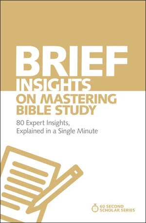 Cover of Brief Insights on Mastering Bible Study