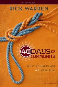 Cover of 40 Days of Community Bible Study Guide