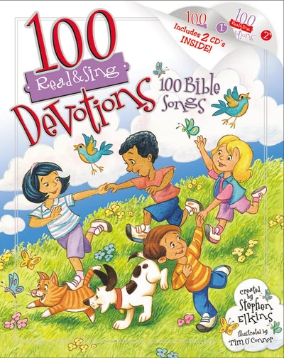 Cover of 100 Devotions, 100 Bible Songs