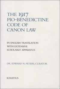 Cover of The 1917 Pio Benedictine Code of Canon Law